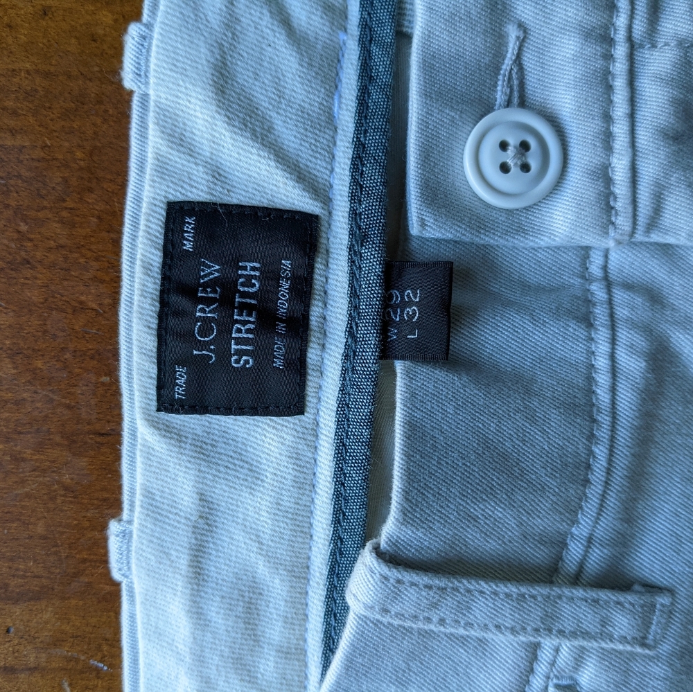J. Crew stretch chinos 29/32 new